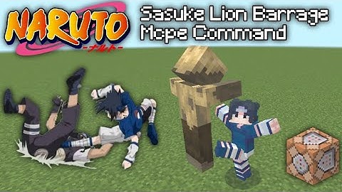 [Sasuke Lions Barrage] Naruto Mcpe Command Tutorial