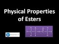 Understanding the Physical Properties of Esters