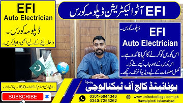 EFI Auto Electrician Course in Rawalpindi Pakistan | EFI Specialist Course | Car Electrician Course