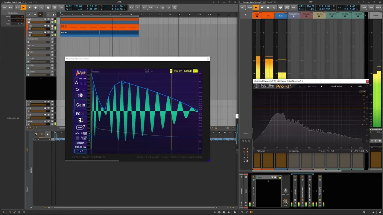 Pspiralife Bush Techno Kick & Bass Production Audija Kickdrum_PolyGrid Bitwig Studio