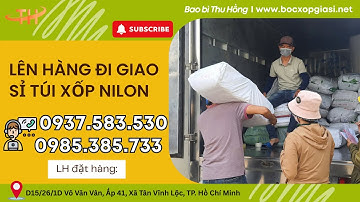 Lên hàng đi giao túi xốp nilon sỉ tại kho giá tận gốc I Bao Bì Thu Hồng