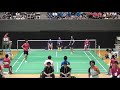 2016年IH バドミントン 女子 シングルス 4回戦 村上知紘(四天王寺)vs 仁平菜月(富岡ふたば未来)①