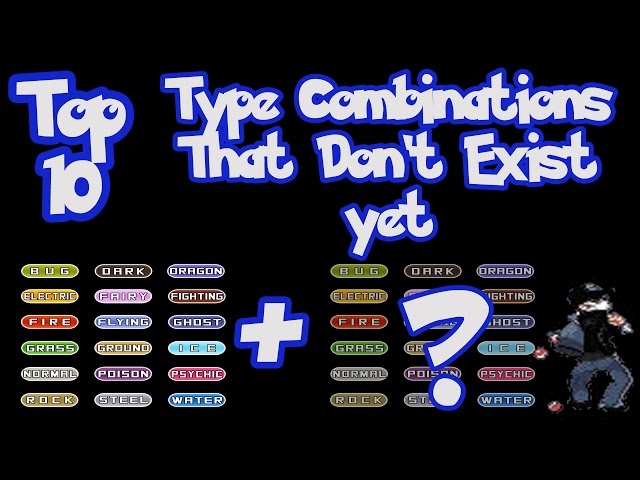 Booker on X: So since folks are gonna be speculating about new Pokemon  now, I threw together a quick list of type combinations which don't exist  yet!  / X