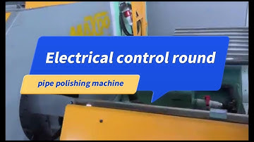 Electrical Control Round Steel Pipe Polishing Machine With Dust Collector!