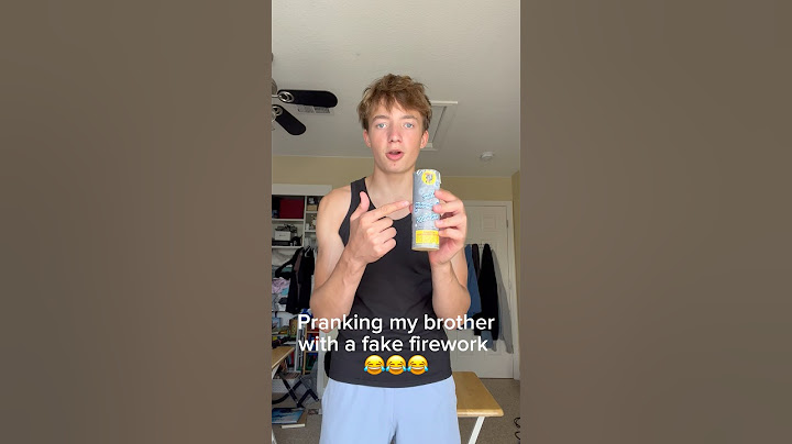 Pranking my brother with a firework 🧨 ￼