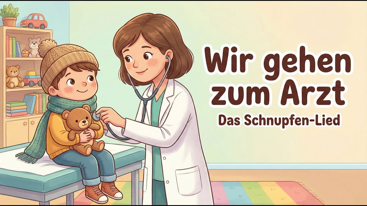 Wir gehen zum Arzt 🤒 Keine Angst beim Kinderarzt: Das Lied gegen Schnupfen und Husten 🩺 Kinderlied