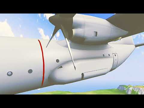 2017 Main Island Air Force B 6 - Crash Animation ( Fictional )