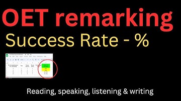 OET remarking Success Rate(%) & Stories