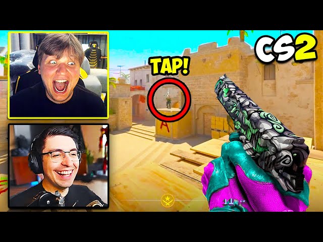 S1MPLE AND SHROUD SHOW PERFECT 1 TAPS IN CS2! COUNTER-STRIKE 2 CSGO Twitch Clips class=