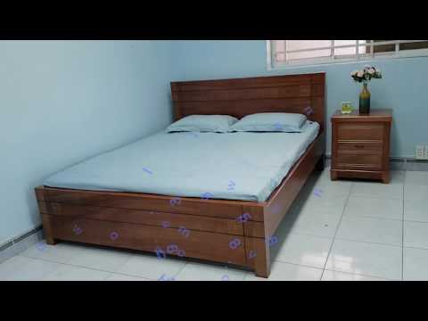 Giường ngủ gỗ tự nhiên xoan đào lào