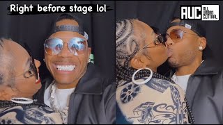 Ashanti And Nelly Bump And Grind Backstage Before Performance