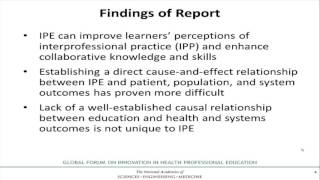 Measuring the Impact of IPE
