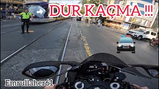 EGZOZLU S 1000 RR İLE İSTANBIL TRAFİĞİ POLİSE YAKALANIYODUK