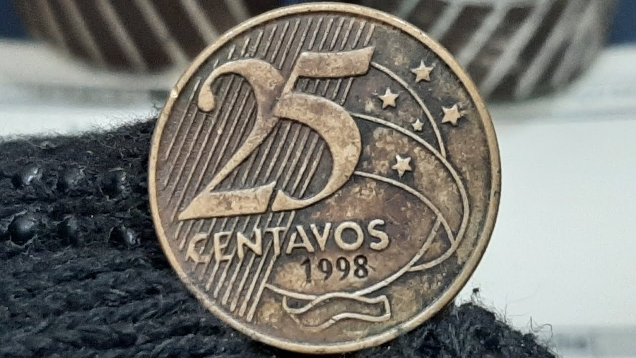 カロニ22年 1998ビンテージ　SCREW D 25周年記念 MOEDA PROVA VOCÊ ENCONTROU UMA? 25 CENTAVOS ANO 1998 OLHA O VALOR
