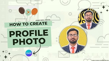How To Create Profile Picture for your Social Media in Canva? | Canva Tutorial | Saqib Iqbal Digital