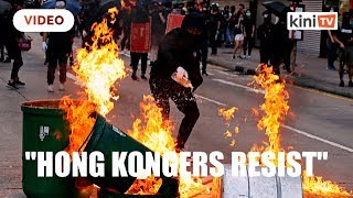 Violence erupts as Hong Kong protesters stage huge rally screenshot 5