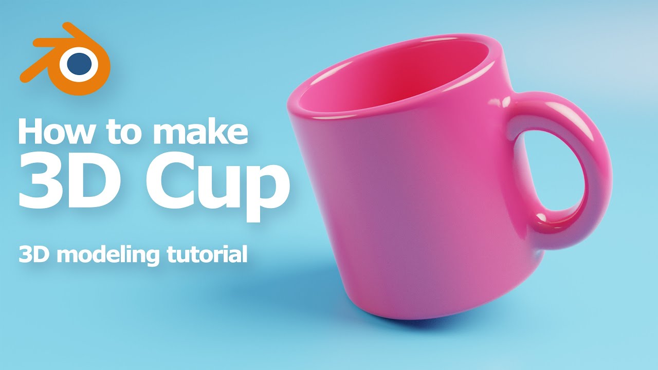 Blender 3D modeling timelapse - Water Mug or Coffee Cup 