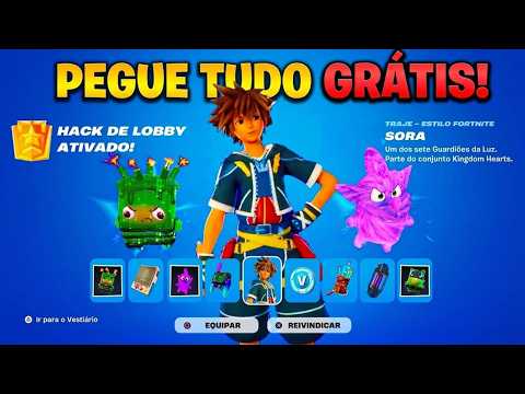 🚨URGENTE! NOVOS CÓDIGOS DE ÍTENS GRÁTIS NO FORTNITE! TODOS OS CÓDIGOS DO LOBBY!