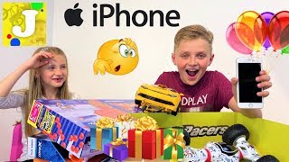 🎁 МОИ ПОДАРКИ на 9 лет / 😱 IPHONE / ПОДАРКИ МЕЧТЫ / Мисс Николь и Жекабро