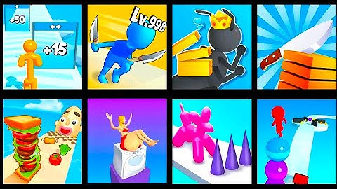 Tall Man Run,Solo leveling,Tiny Run, Slice it all, Sandwich Run,Squeeze girl,Balloon pop,Stack Rider