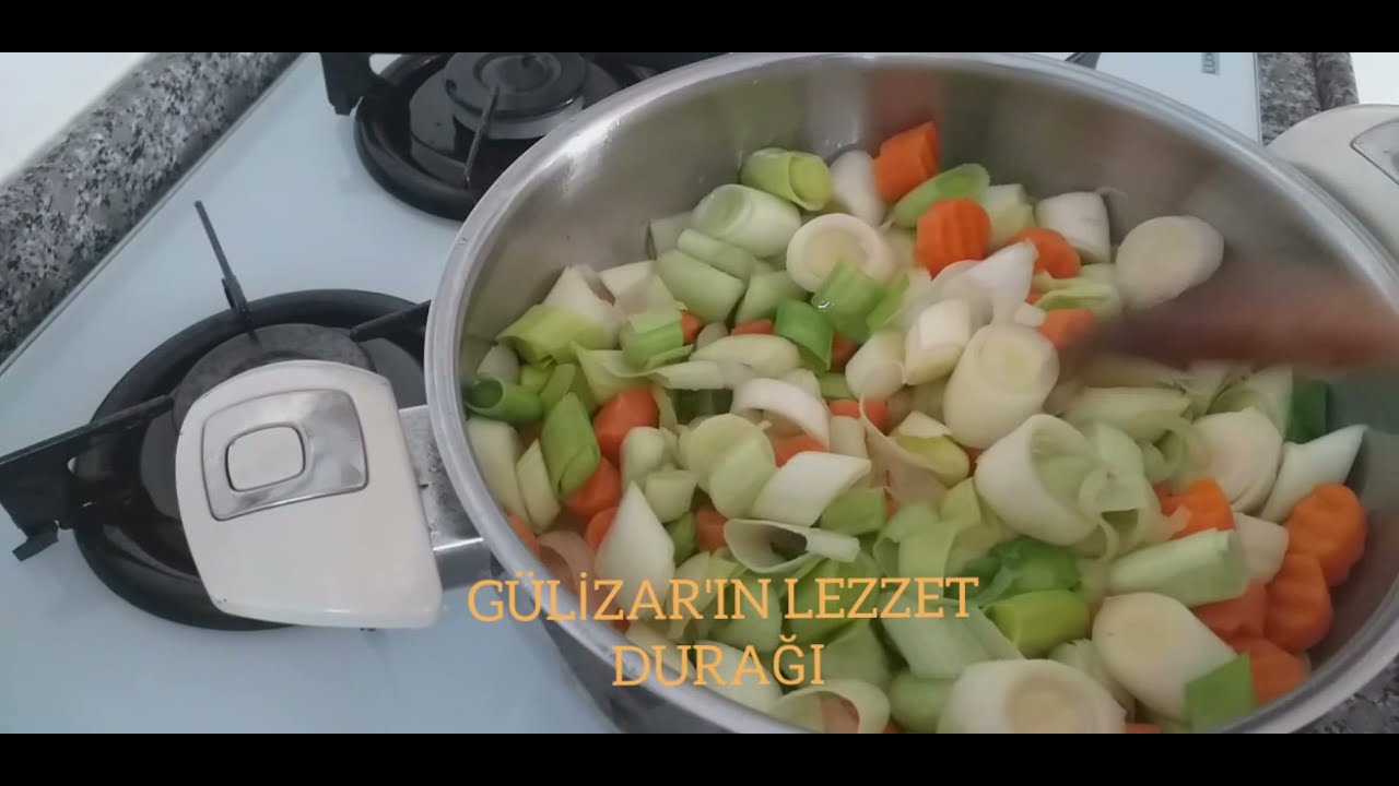 ????????????Pratik yemek "Zeytinyağlı pırasa"????????