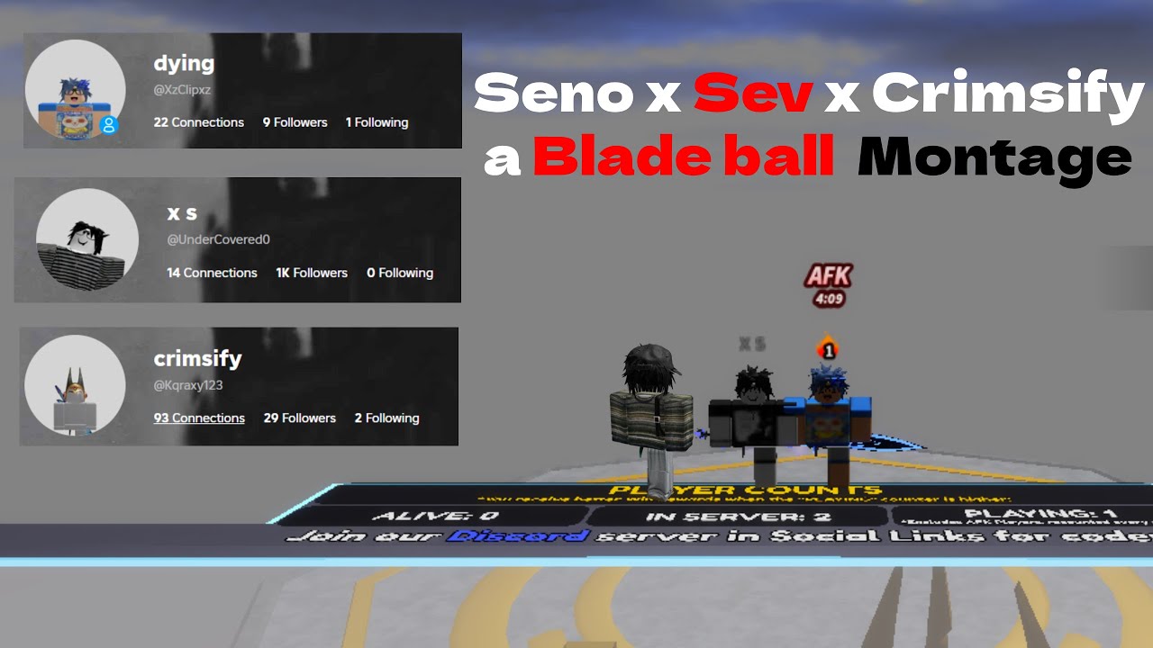 THE best blade ball triotage ft. Sev and Crimsify