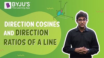 Direction Cosines And Direction Ratios Of A Line in 3D Plane