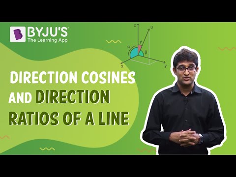 Direction Cosines And Direction Ratios Of A Line in 3D Plane