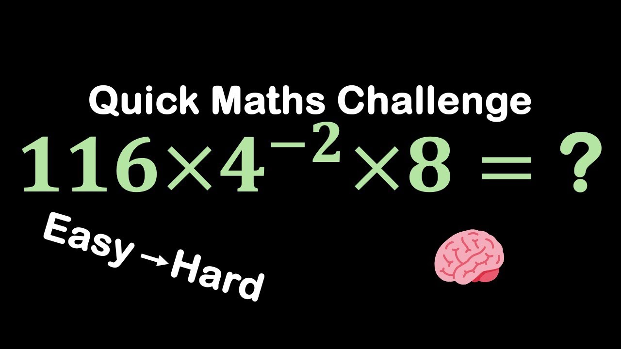 Can you get these tricky questions? - Quick Maths Challenge 99 - YouTube