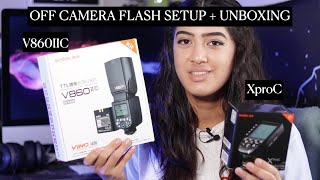 HOW TO SET UP GODOX V860II WITH XPro TRIGGER FOR CANON &amp; UNBOXING
