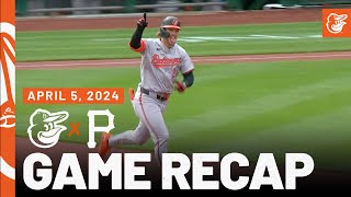 Orioles vs. Pirates Game Recap (4/5/24) | MLB Highlights | Baltimore Orioles