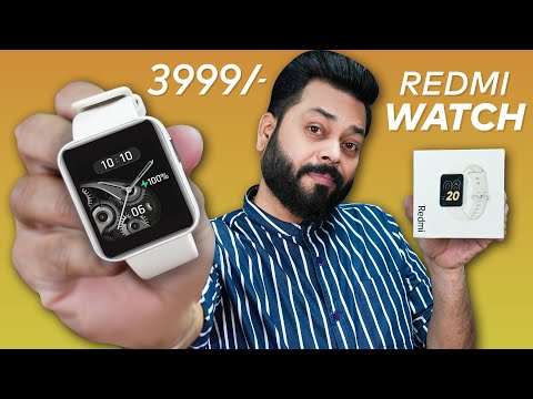 Redmi Watch Unboxing And First Impressions ⚡ 1.4” Screen, 10 Days Battery, GPS At Just Rs.3999
