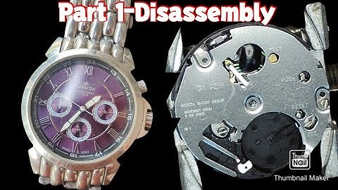 How to repair an Invicta watch? Disassembly of an ISA cal.9238
