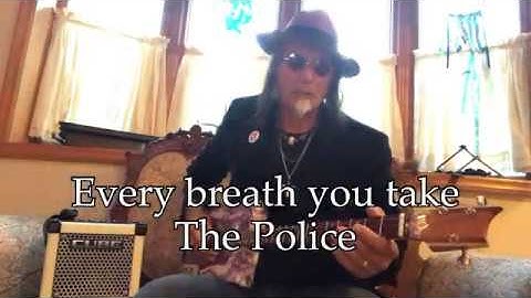 Every breath you take The Police and Sting on 3 string Cigar Box Guitar and Roland mini cube
