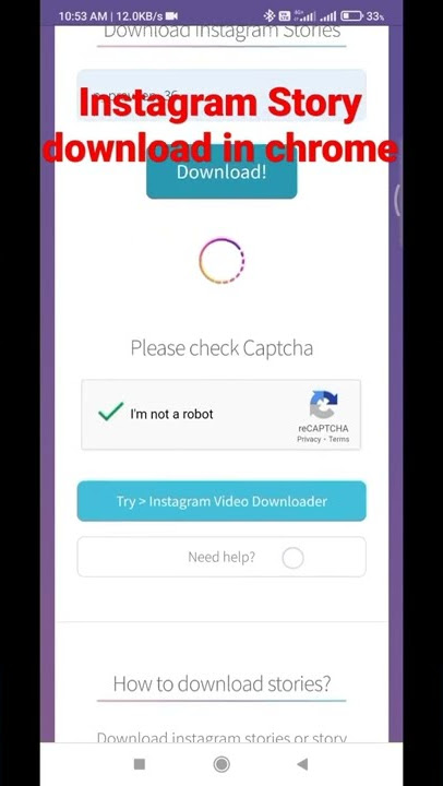 how to download Instagram story in browser or chrome