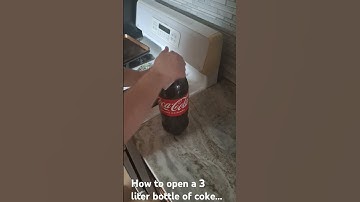 How to open a 3 liter bottle of coke... #cocacola #premiumbottles