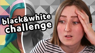 Create A Sim... But My Screen is ONLY Black & White