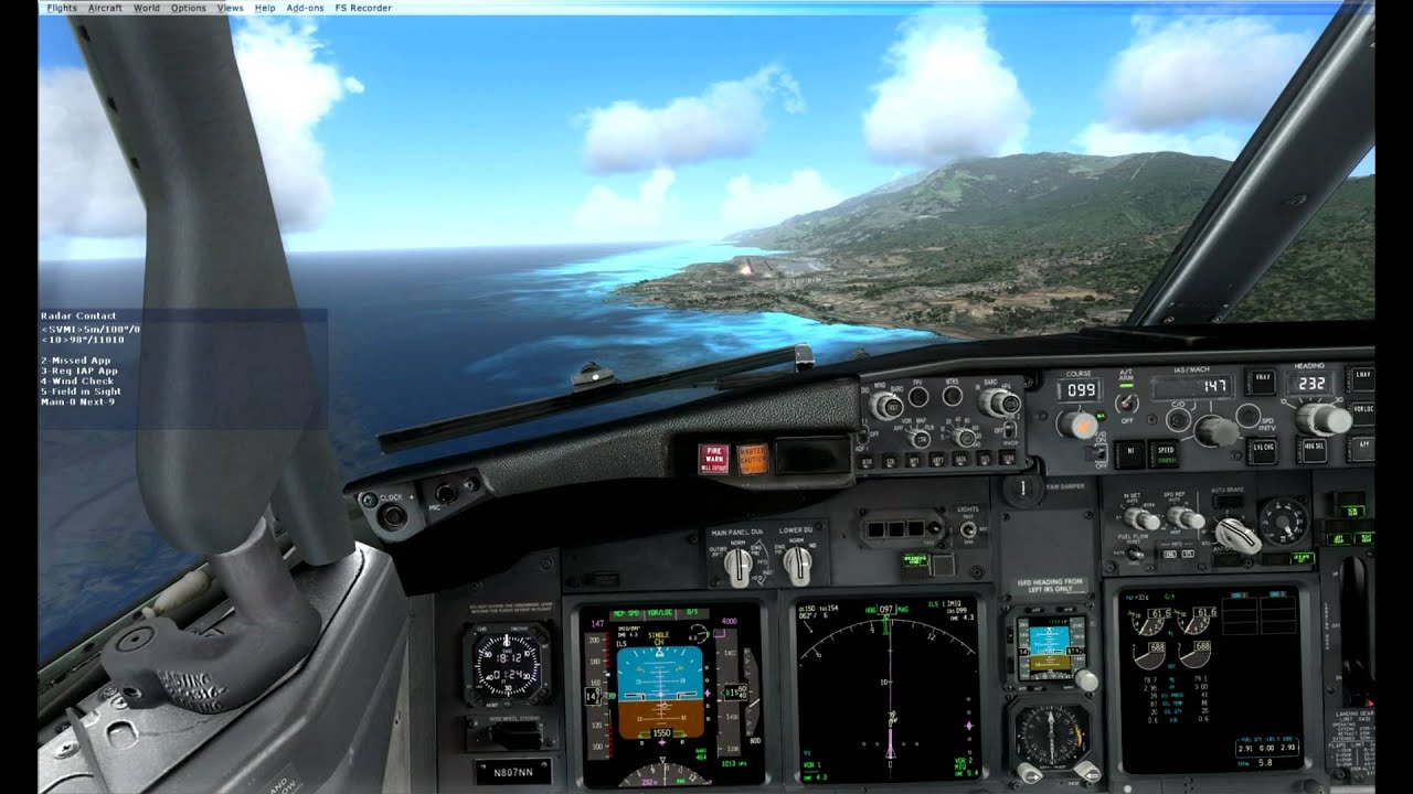 FSX PMDG NGX 737 SVMI Landing - YouTube