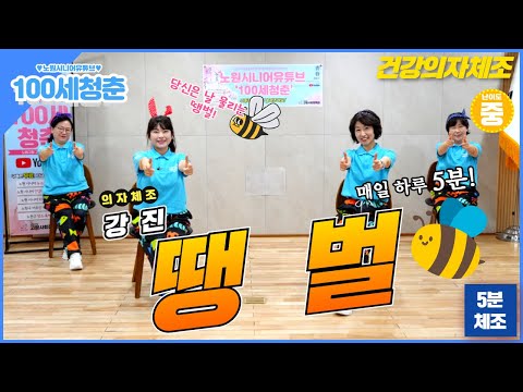 Feel the K-Rhythm 🎵 Chair Exercise for Seniors | Bumble Bee (Korean Trot) #fitness