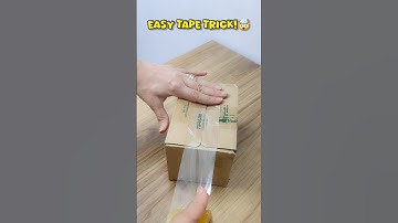 A genius way to cut packing tape without scissors!😉#diy #lifehacks #smartideas #shorts