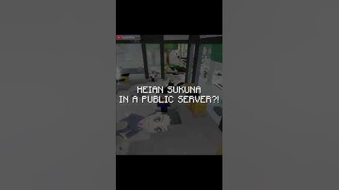 HEIAN SUKUNA IN A PUBLIC SERVER?! #roblox #jjk #jujutsukaisen #anime #shorts #memes