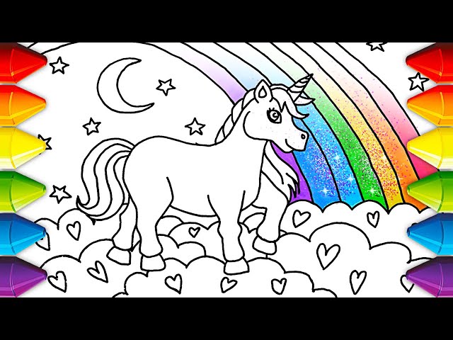 DIYグリッターレインボーユニコーンミックス| カラフルなクラフトチュートリアル🌈✨🦄