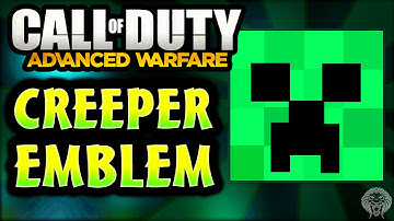 COD Advanced Warfare: CREEPER EMBLEM TUTORIAL! Easy Custom Emblems (Call of Duty AW)