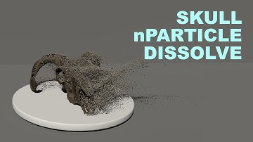 Maya nParticles Skull Dissolve