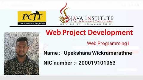 Web Project Task 40 | 1st Year | Semester 01 | Java Institute