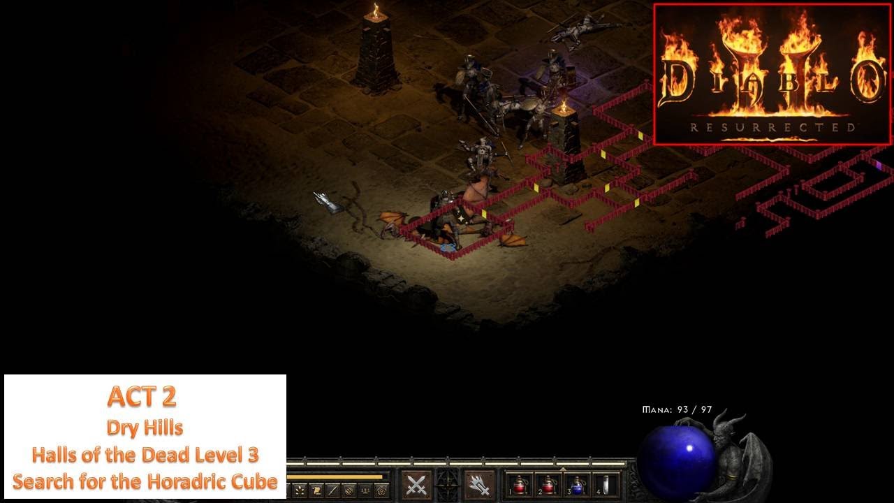 Diablo II Resurrected ACT II Halls of the Dead Level