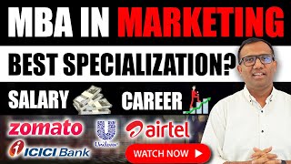 Is MBA Marketing BEST Specialization? | Salary, Growth, Top Companies #mbamarketing #mba #shorts