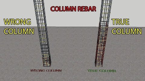 Rebar right and wrong in column structure