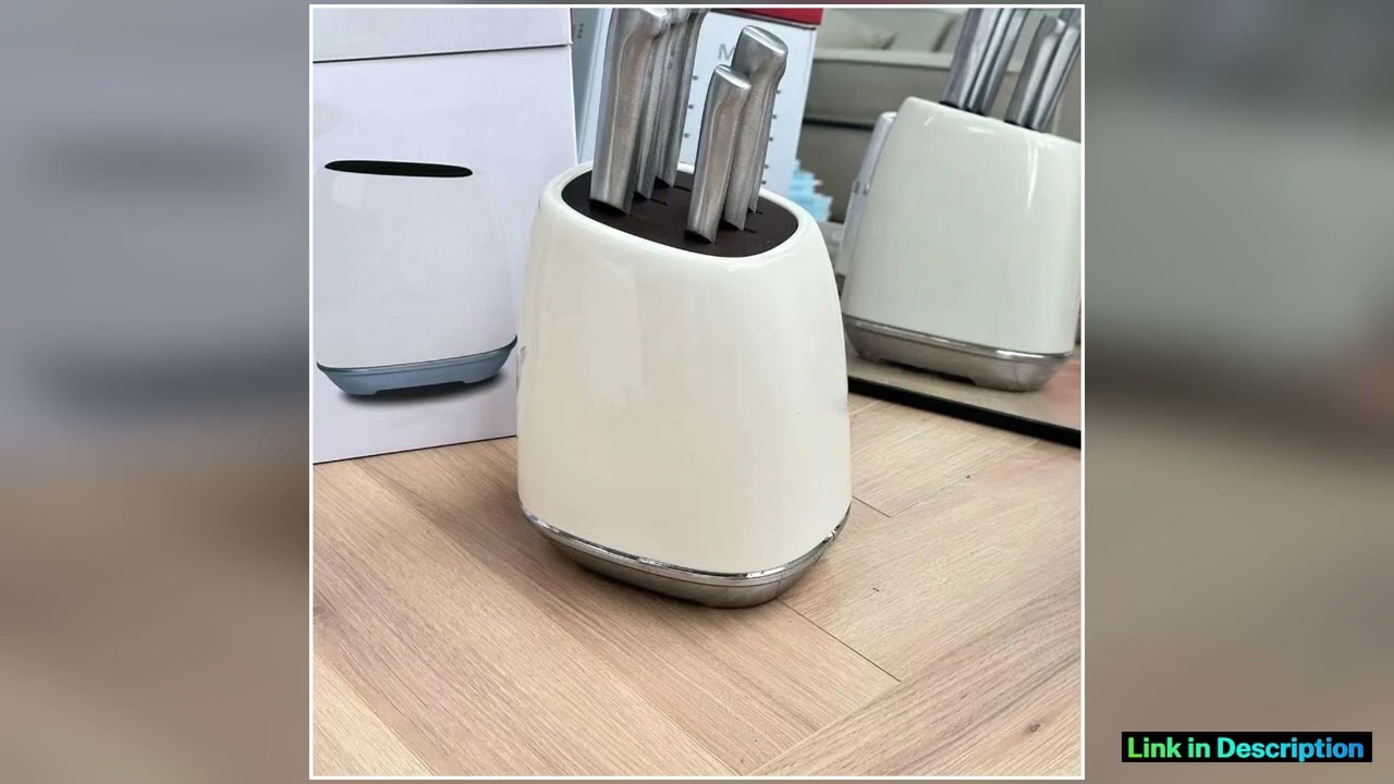 Knife Holder Seven Piece Set Knife Holder White Stainless Steel Kitchen Knife Holder Storage Rack S