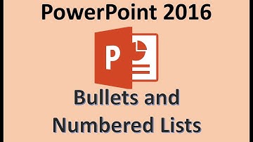 PowerPoint 2016 - Add Bullets & Numbering - How to Add Insert Make Bullet Points Number List in MS